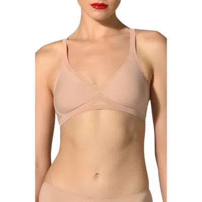 Wolford Contour Skin 3w Wireless Bra In Pink