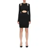 Wolford X Simkhai Contoured Ribbed-knit Minidress In Black
