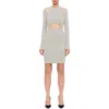 Wolford X Simkhai Cutout Contour Mini Dress In Ecrue