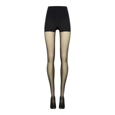 Wolford Control Dots Tights In Black
