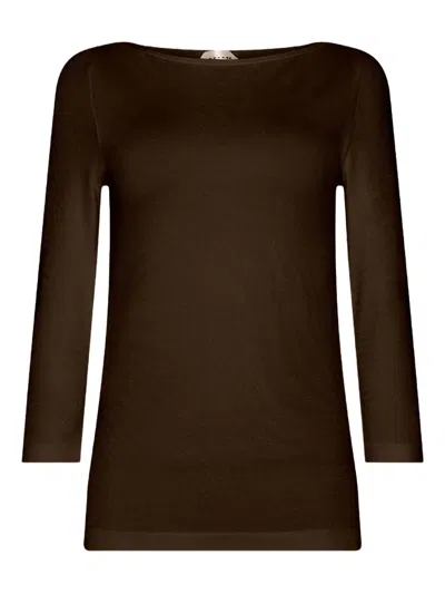 Wolford Cordoba Boat-neck Top In Brown