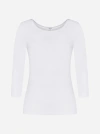 Wolford Cordoba Boatneck Pullover Top In White