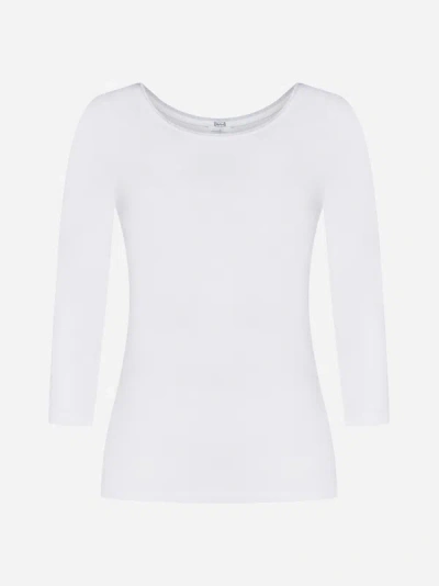 Wolford Cordoba Boatneck Pullover Top In White