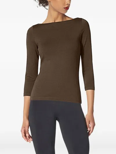 Wolford Cordoba Long-sleeve Top In Brown