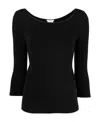 Wolford Cordoba Round-collar T-shirt In Black
