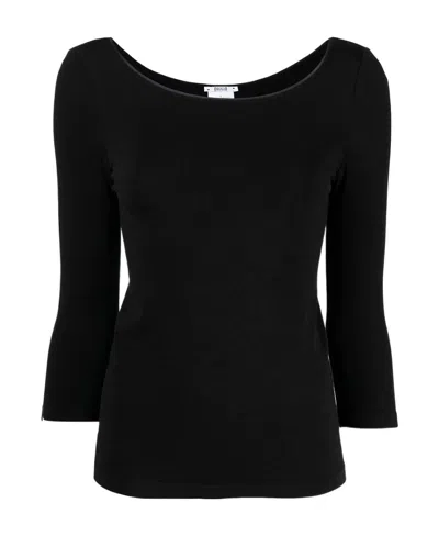 Wolford Cordoba Round-collar T-shirt In Black