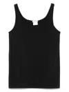 Wolford Cotton Blend Tank Top In Black