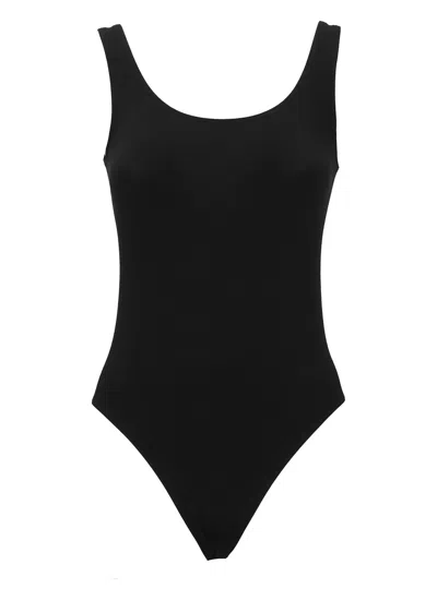 Wolford Cotton Blend Body In Black