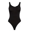 Wolford Cotton-blend Jamaika Bodysuit In Black