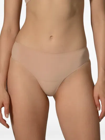 Wolford Cotton Contour Briefs In Neutral