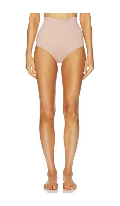 Wolford Cotton Contour Panty High Waist In Neutral