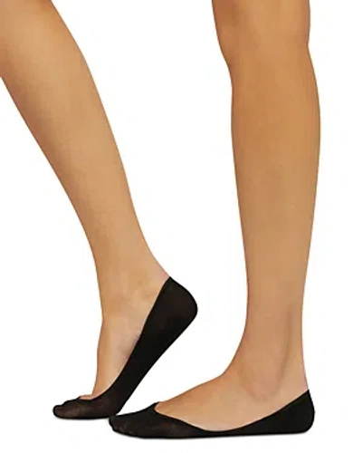 Wolford Cotton Footsies Socks In Black