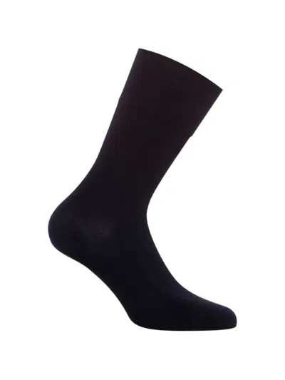 Wolford Cotton Velvet Socks In Black