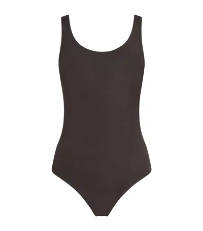 Wolford Cotton-blend Jamaika Bodysuit In Black