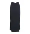 Wolford Crepe Jersey Midi Wrap Skirt In Black