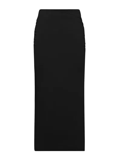 WOLFORD FALDA SEMILARGA - NEGRO