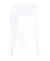 Wolford Crew Neck Long-sleeved Jumper In White