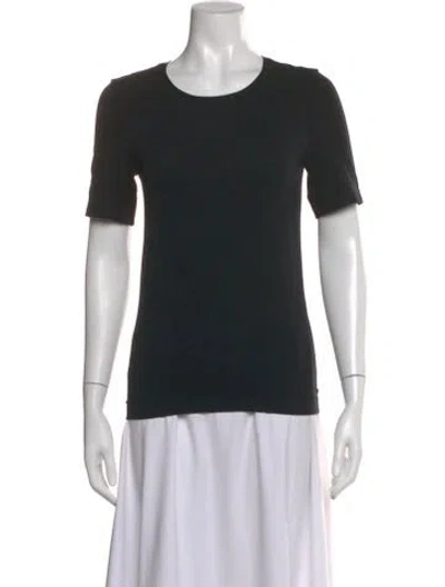 Pre-owned Wolford Crew Neck Short Sleeve T-shirt In Black