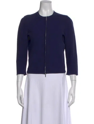 Pre-owned Wolford Crew Neck Sweater In Blue