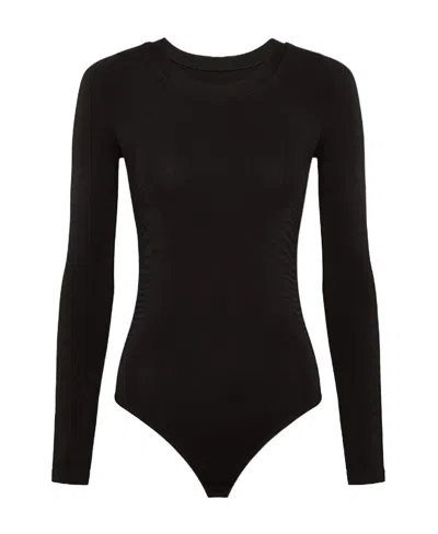 Wolford Cropped Sleeve Body In Black