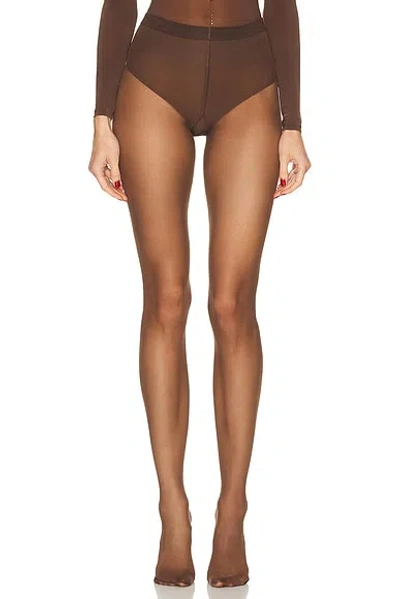Wolford Crystal Tights In Brown