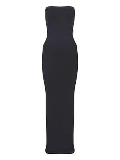 Pre-owned Wolford Cut-out Maxi Dress In Black