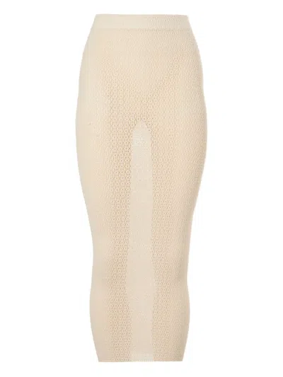 Wolford Daisy Midi Skirt In Neutral