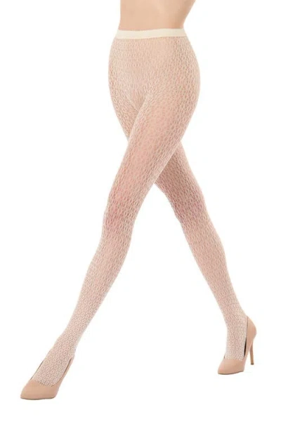 Wolford Daisy Net Tights In Yellow