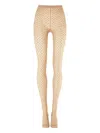 Wolford Dot-pattern Tights In Neutral