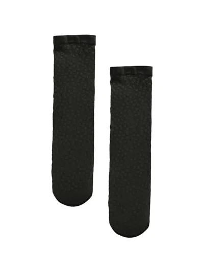 Wolford Dot-pattern Socks In Black