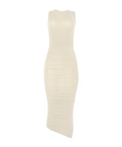 WOLFORD DRAPE MIDI DRESS