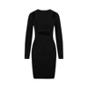 Wolford X Simkhai Contoured Ribbed-knit Minidress In Black
