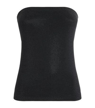 Wolford Embellished Liquid Fatal Tube Top In Black