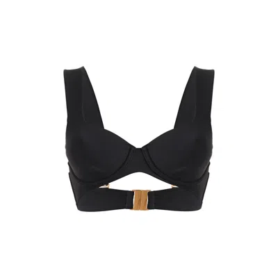 Wolford Essentials Demi Bikini Top In Black