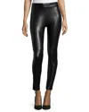 Wolford Edie Faux Leather Shaping Leggings In Black