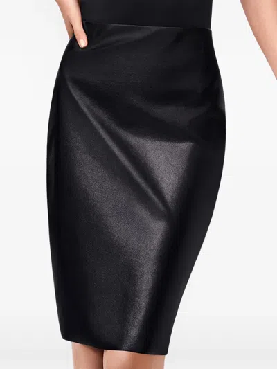 Wolford Estella Pencil Midi Skirt In Black