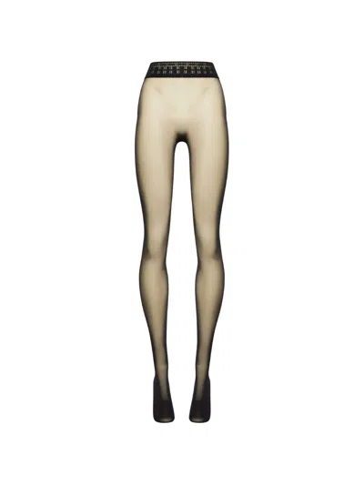 Wolford Fatal 15 Seamless Sheer Tights In Gold