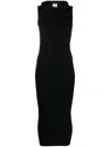 Wolford Midi Dress Featuring Daring Cut-outs In Black