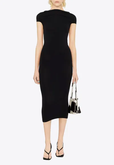 Wolford Fatal Cut-out Midi Dress In Black