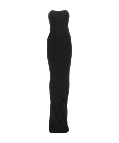 Wolford Fatal Cut Out Midi Dress In Black