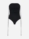 WOLFORD FATAL DRAPING JERSEY BODYSUIT