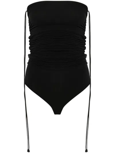 WOLFORD WOLFORD FATAL DRAPING STRING BODYSUIT