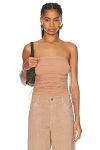 Wolford Fatal Draping String Bodysuit In Almond