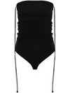 WOLFORD FATAL DRAPING STRING BODYSUIT