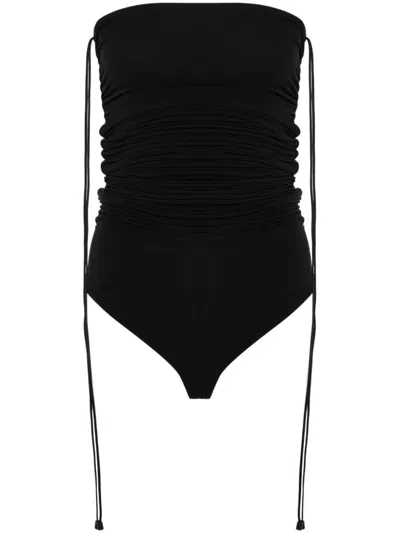WOLFORD WOLFORD FATAL DRAPING STRING BODYSUIT