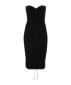 Wolford Fatal Ruched Strapless Minidress In Black