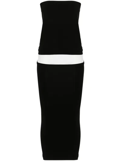 Wolford Fatal Layered-design Dress In Black