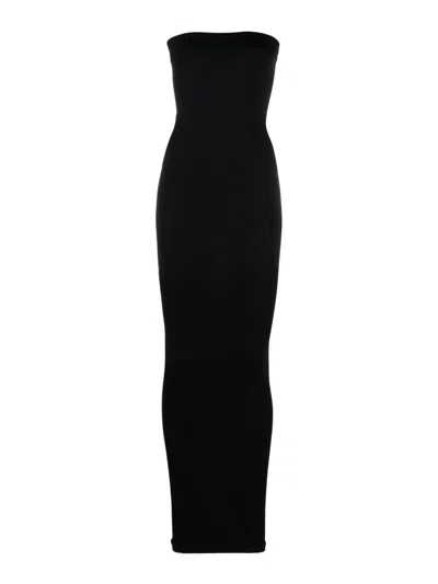 WOLFORD VESTIDO MIDI - NEGRO