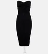 Wolford Fatal Ruched Strapless Minidress In Black