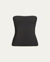 Wolford Fatal Matte Velvet Knit Tube Top In Black